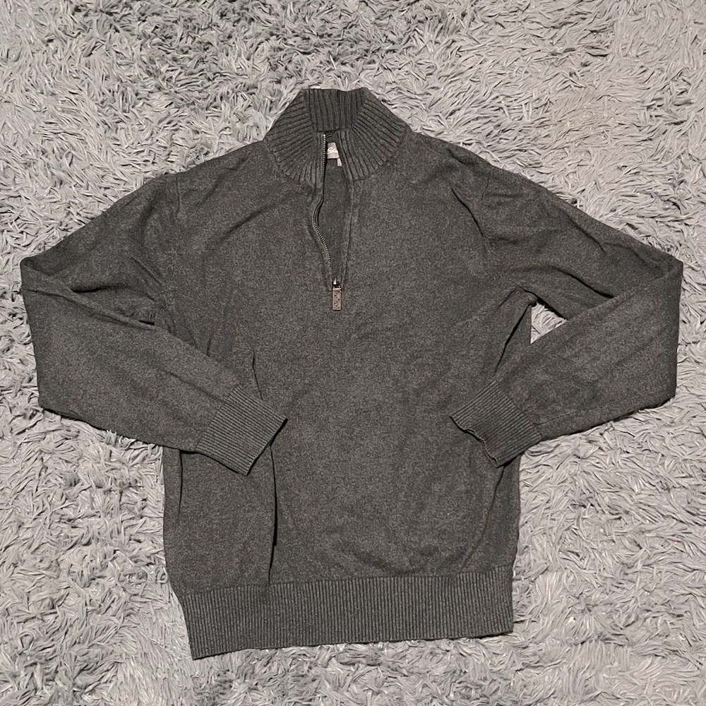 Eddie Bauer Cotton Cashmere Quarter Zip